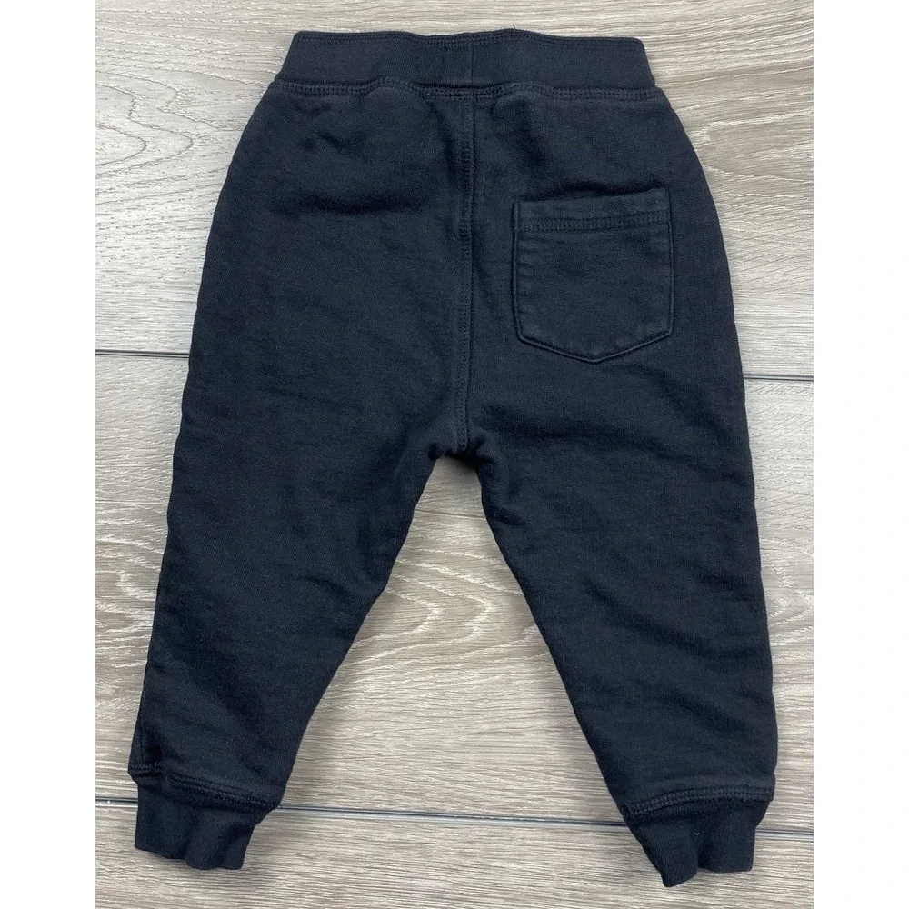 Mish‎ Toddler Boys Pull On Drawstring Sweat Pants Black Size 24 Months